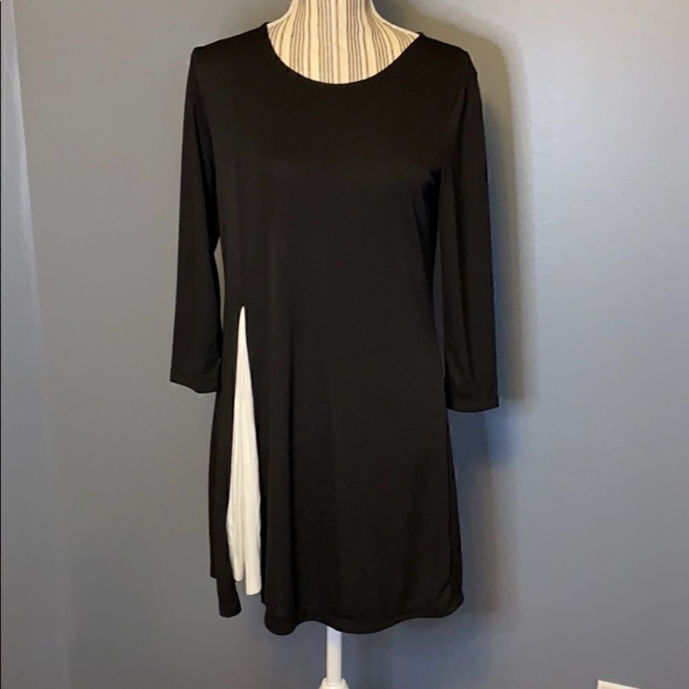 Joan Vass Black and White Dress Small